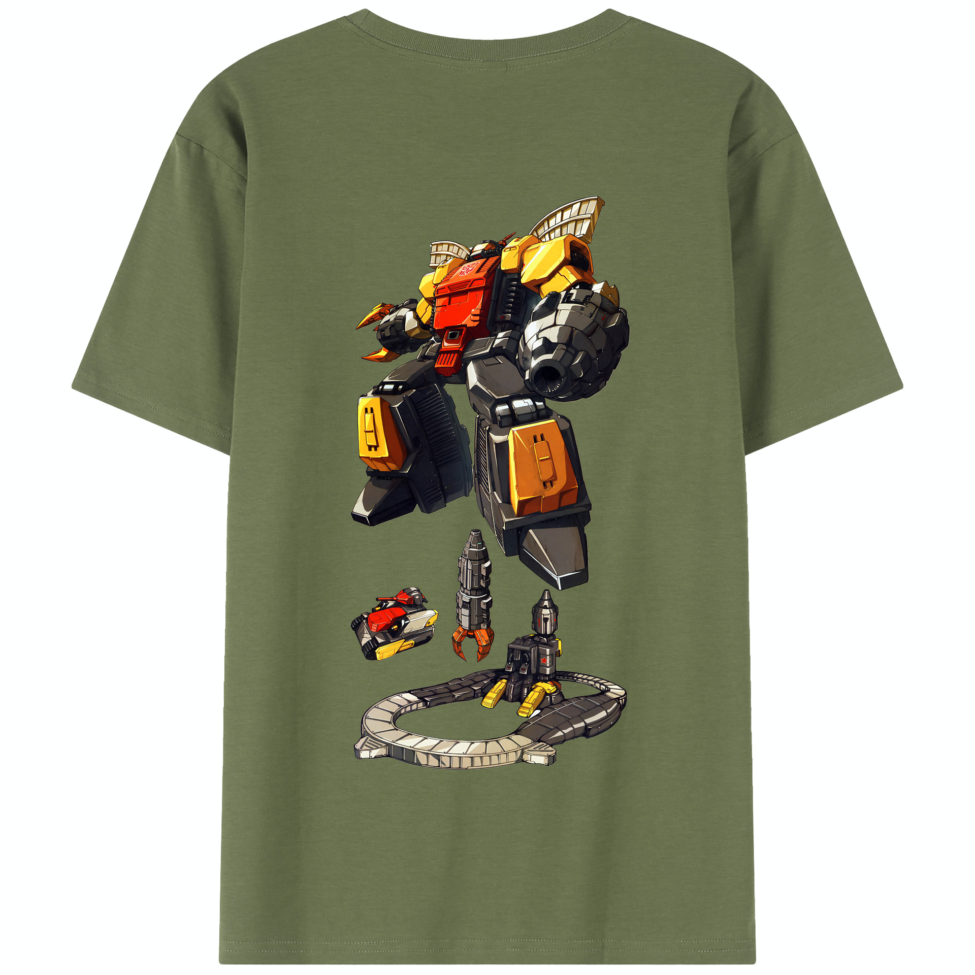 （画像用） Transformers トランスフォーマー 綿100％半袖Tシャツ（背面プリント）